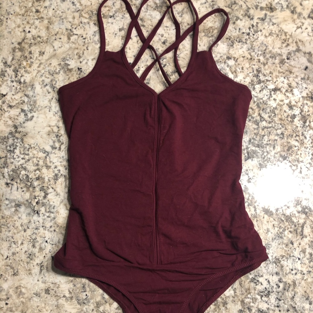 Maroon Body Suit